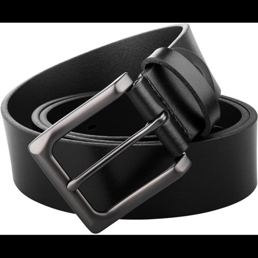 Father's Day Men's Leather Belts, Gifts for Dad From Daughter (36inch)